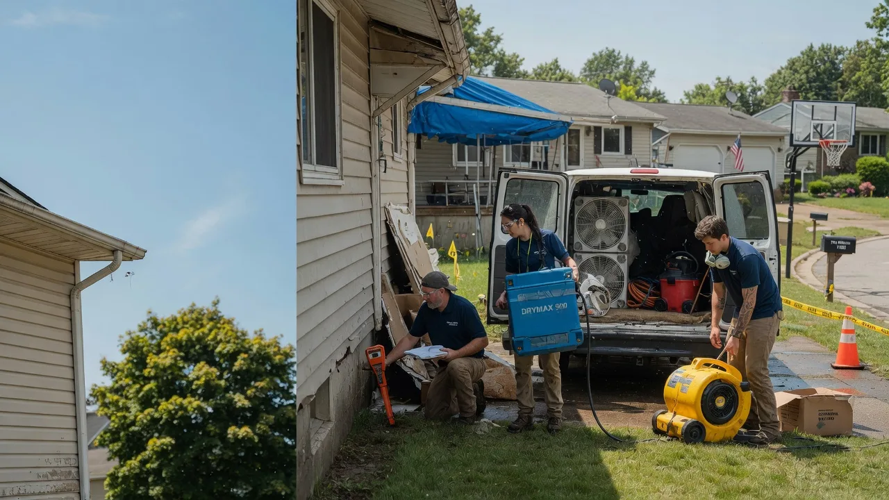 Ceiling Leak Cleanup in Petersburg, OH near me